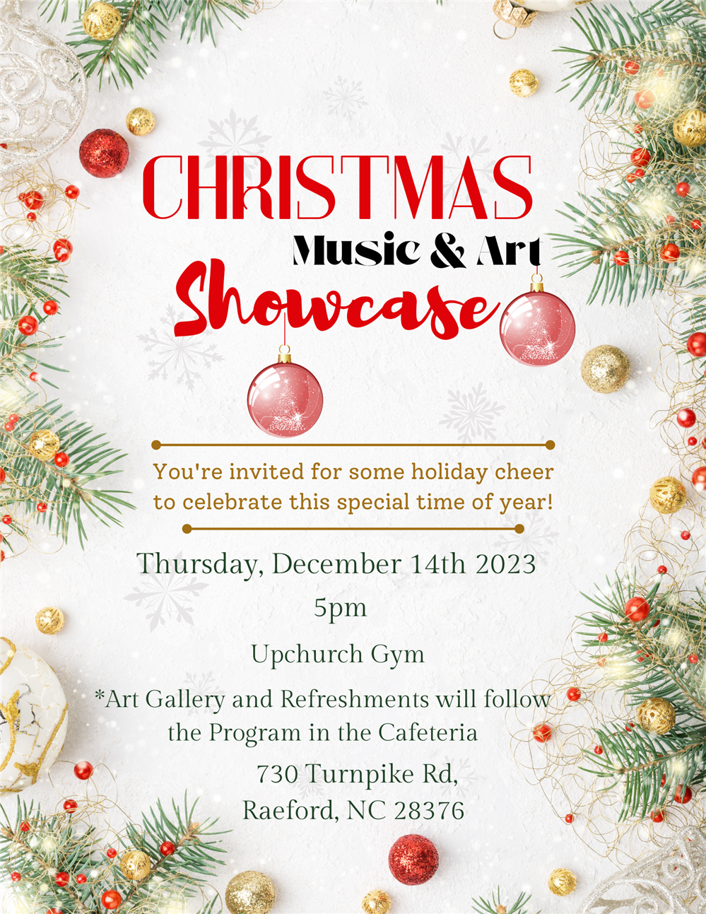  Christmas Music and Art Showcase